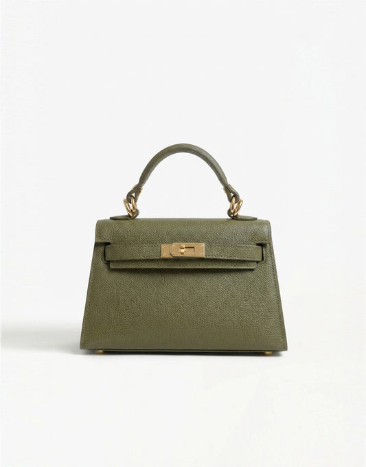 Army Green Gold Detail - Bag