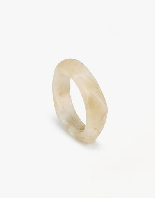 Beige Large Bangle - Bracelet
