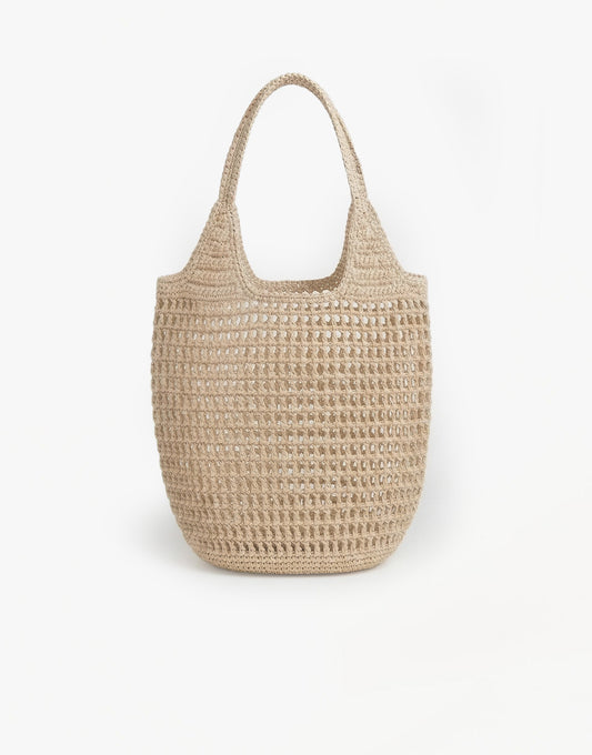 Beige Lange Olivia & Kate Gewoven - Tas