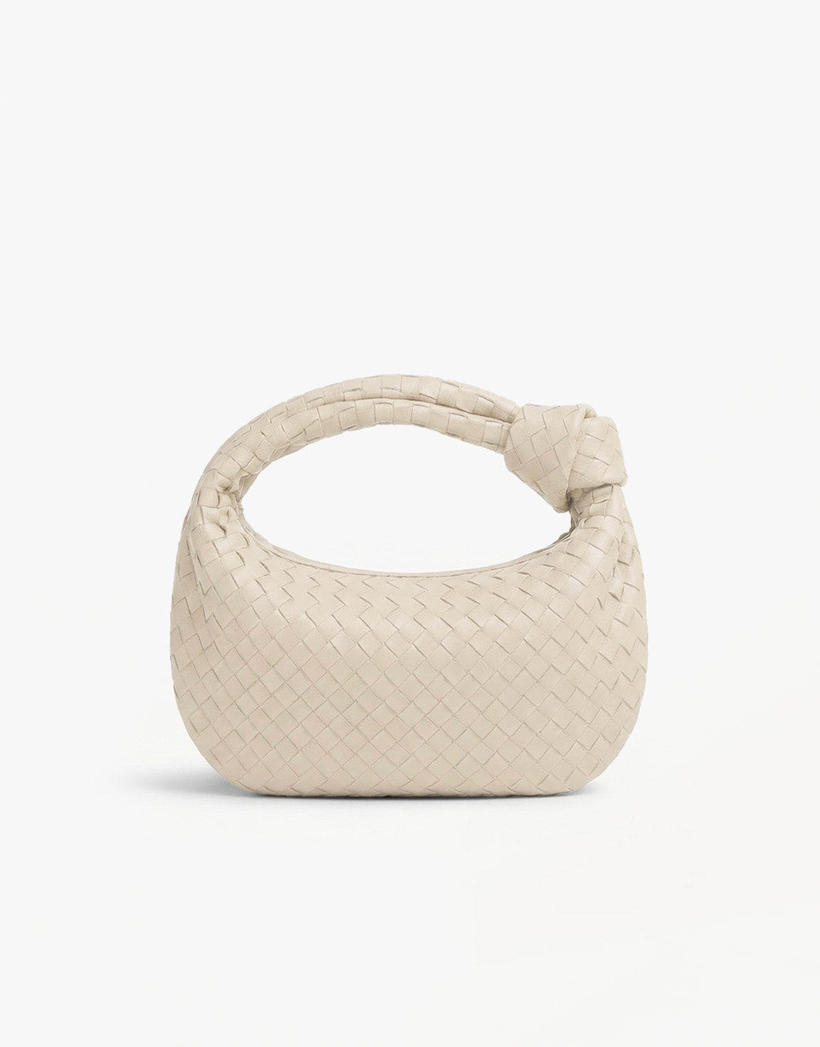 Beige Middel Gevlochten - Tas