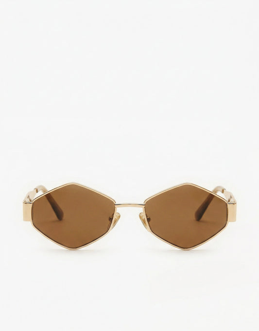 Bruine Vintage Glazen - Zonnebril