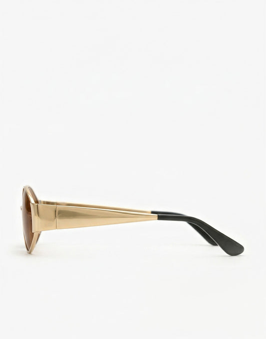 Bruine Vintage Glazen - Zonnebril