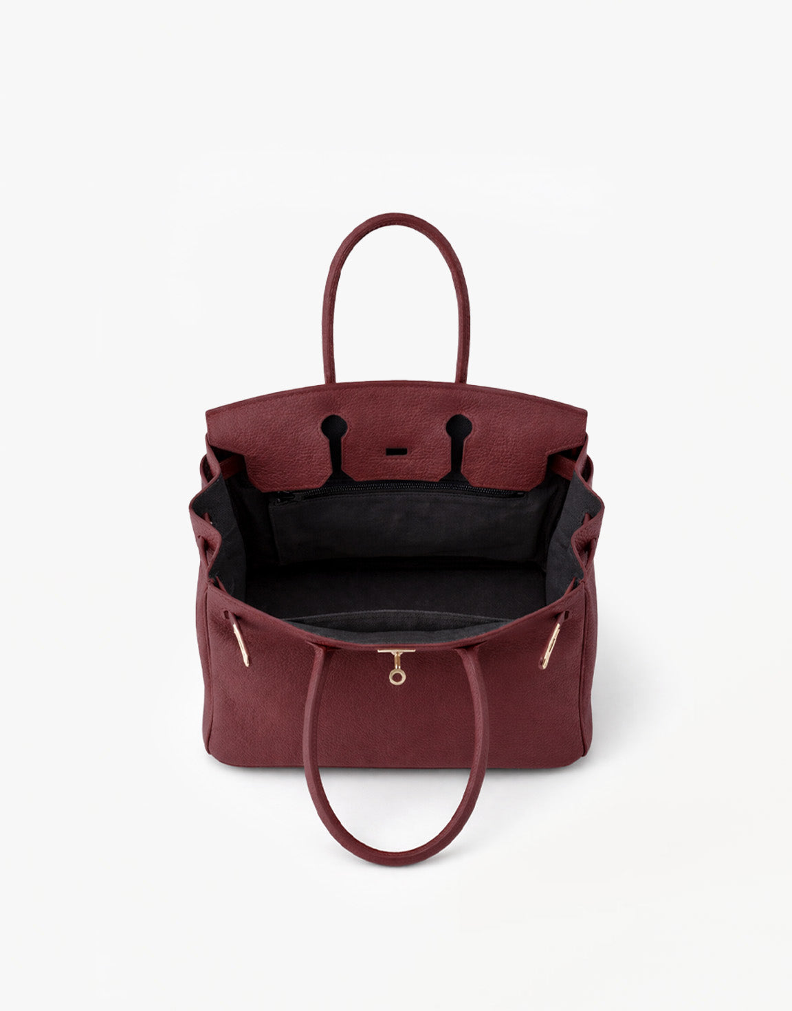 Burgundy Middel Gouden Details - Tas