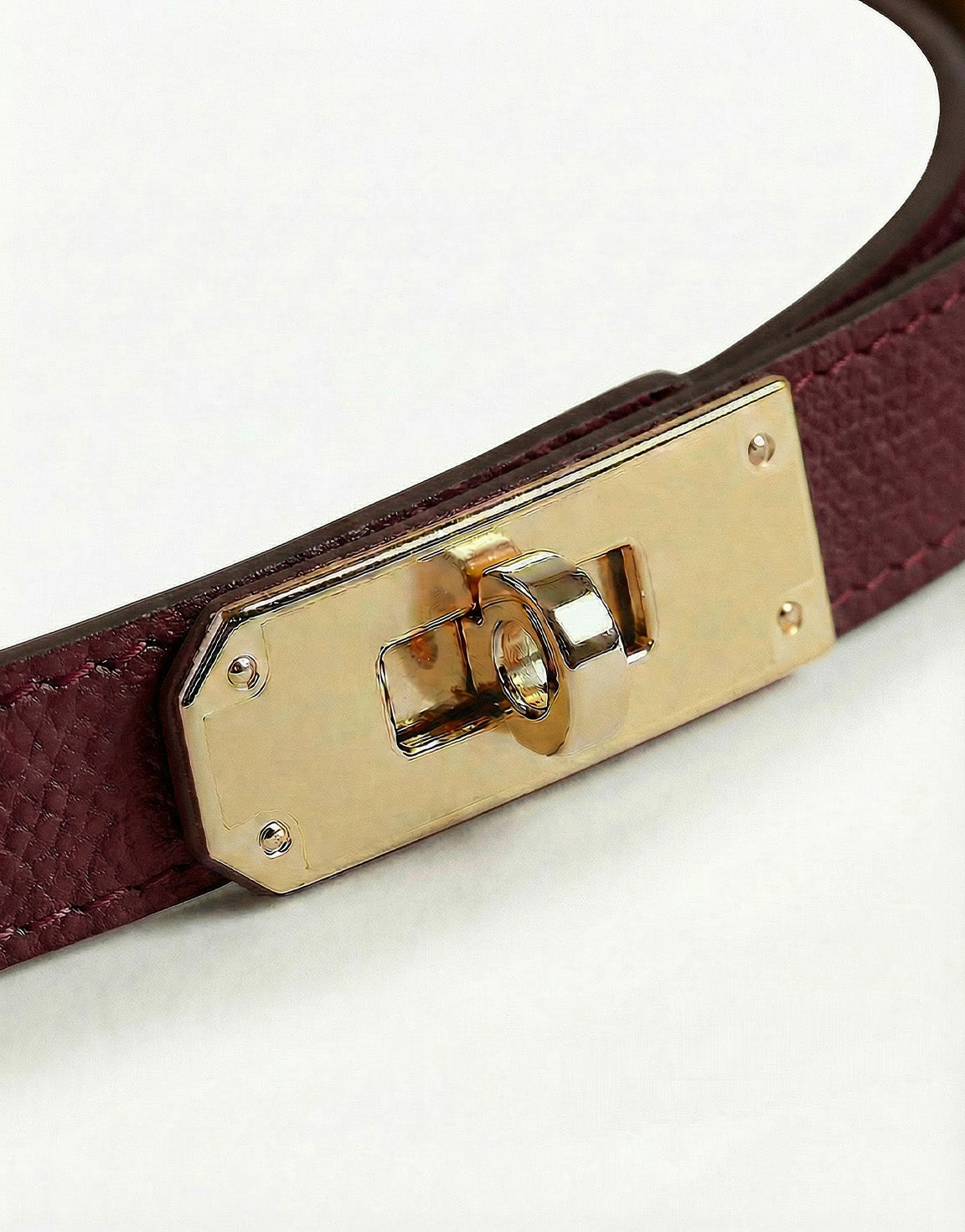 Burgundy Schakel - Riem