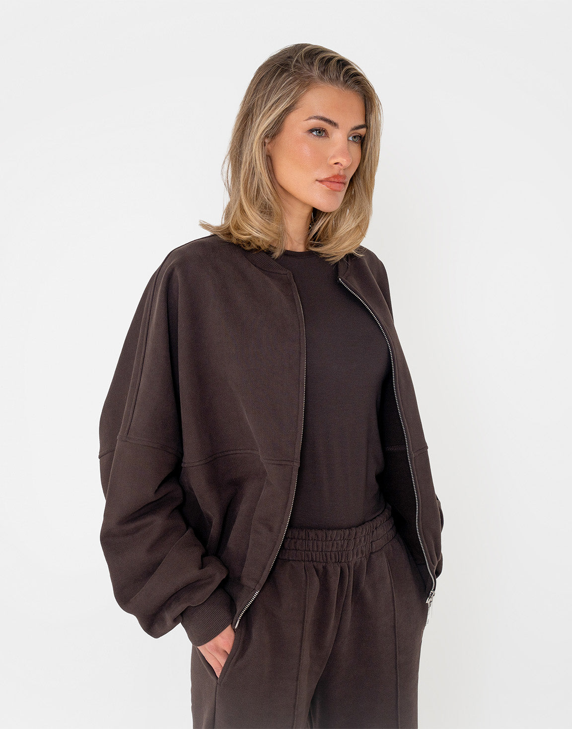 Dark Brown Jogging LS - Vest