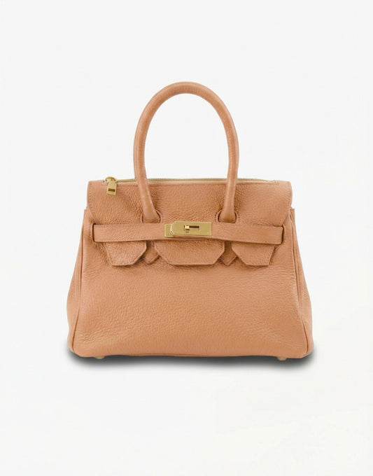 Camel Middel Gouden Details - Tas
