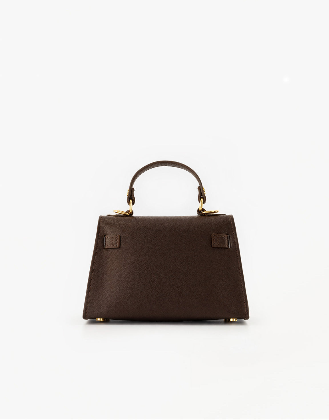 Dark Brown Gold Details - Bag