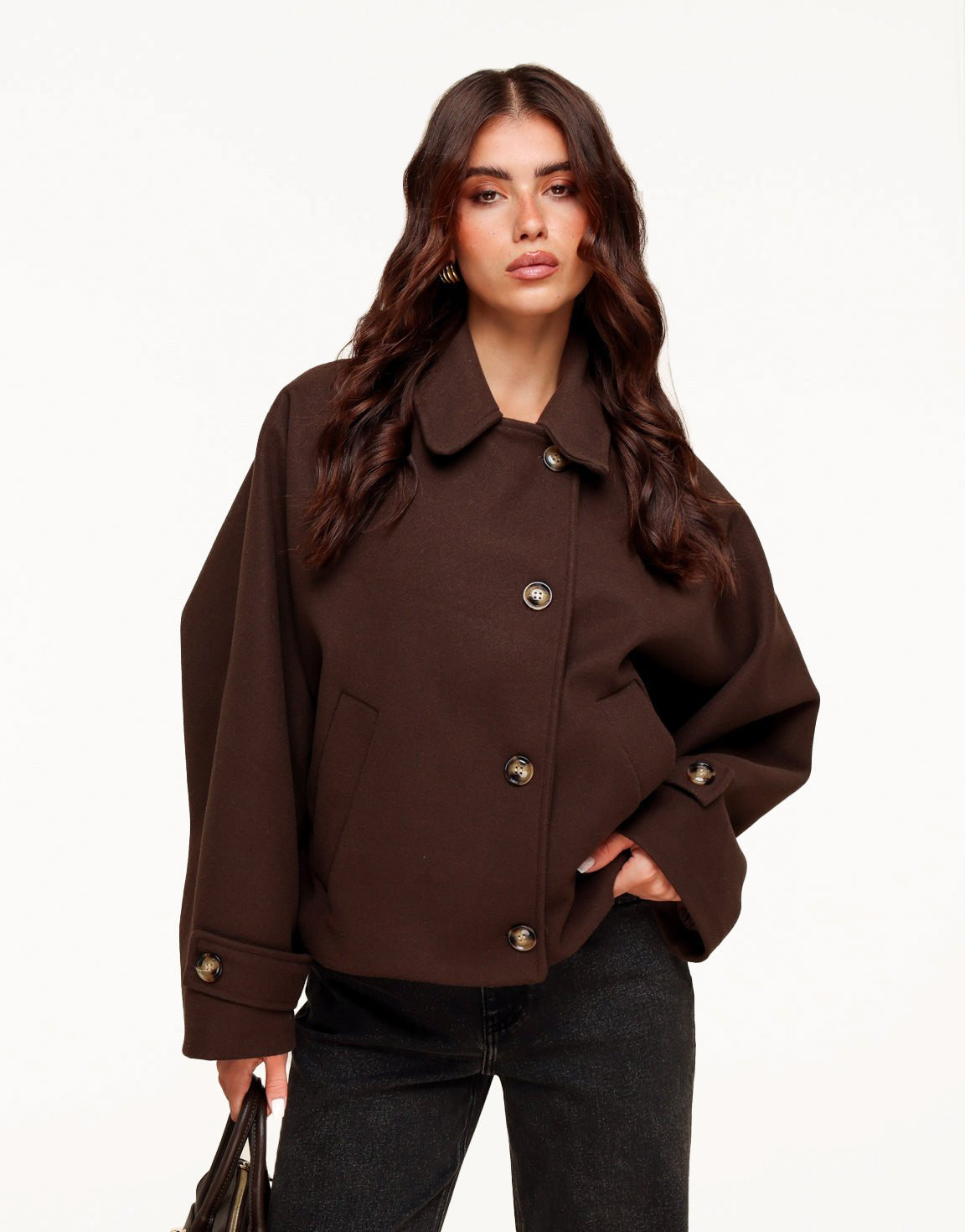 Dark Brown Short - Coat