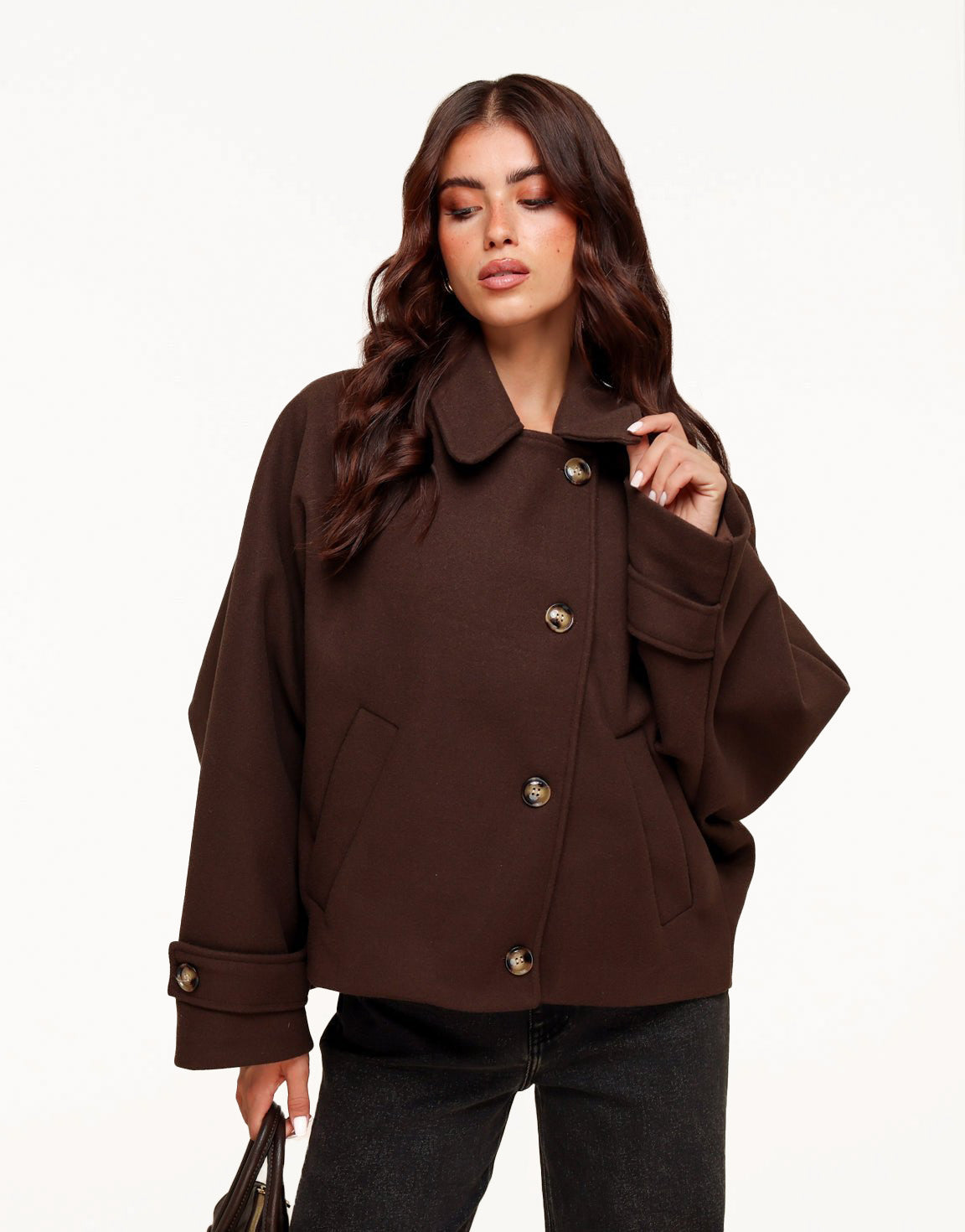 Dark Brown Short - Coat