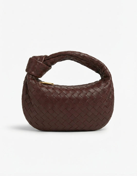 Dark Brown Medium Braided - Bag