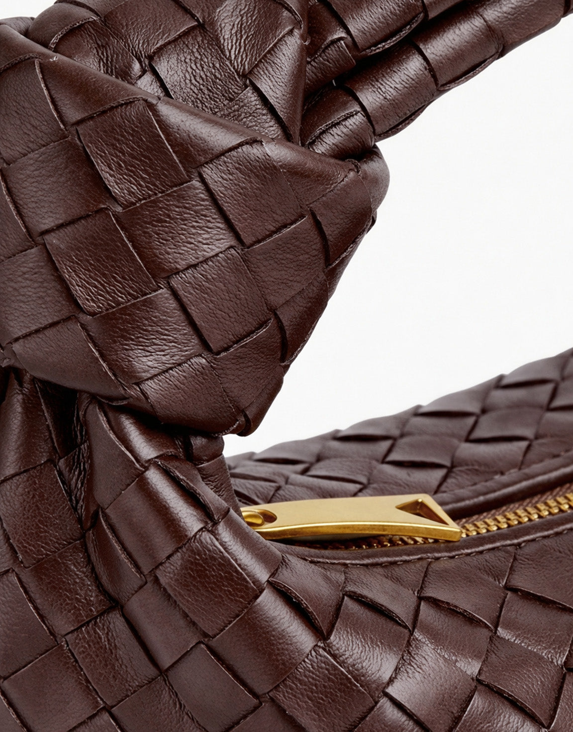 Dark Brown Medium Braided - Bag