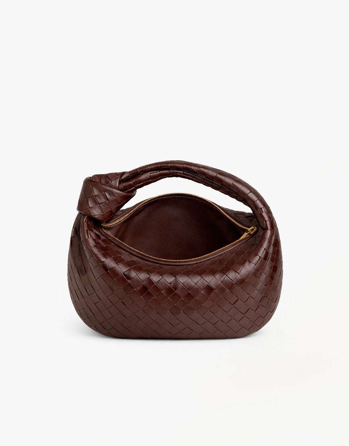 Dark Brown Medium Braided - Bag