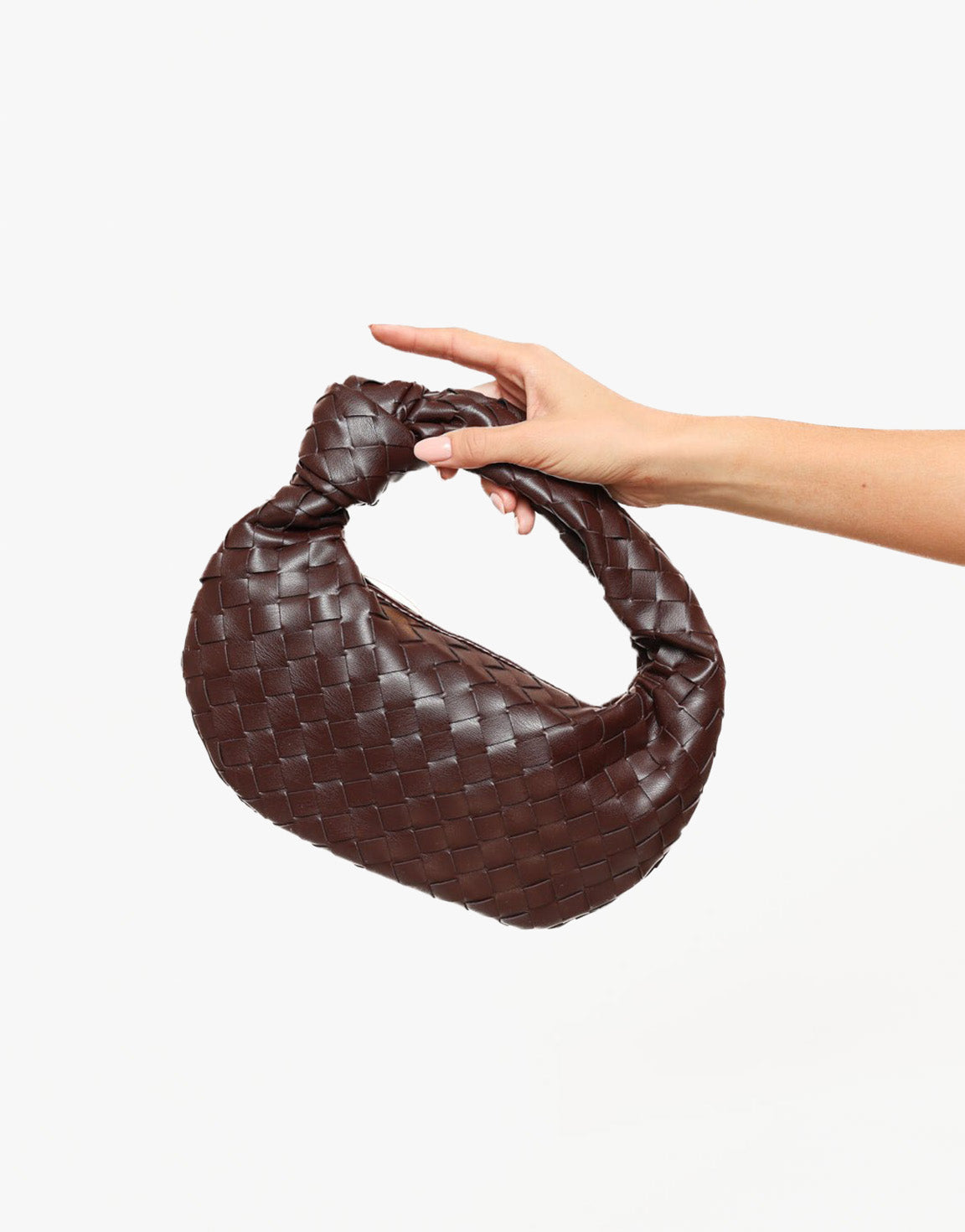 Dark Brown Medium Braided - Bag