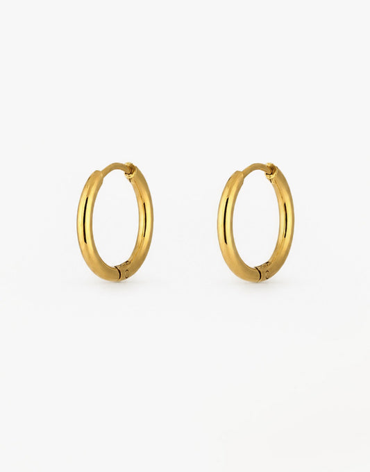 Gouden Basic Hoop - Oorbellen