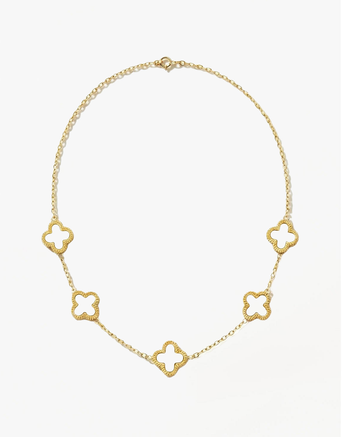 Gouden Bloemvormige - Ketting