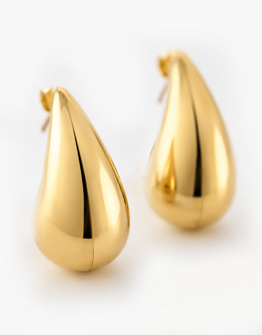 Gouden Drop - Oorbellen