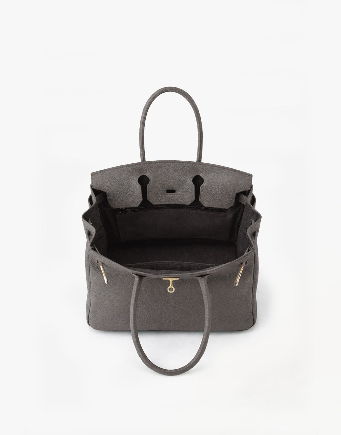 Grijze Middel Gouden Details - Tas
