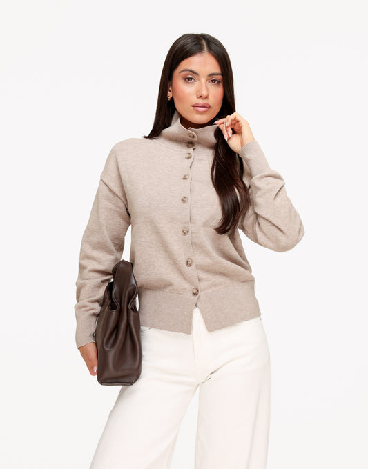KLEDING-BEIGE-KNOPEN-HOGE-KRAAG-VEST-0