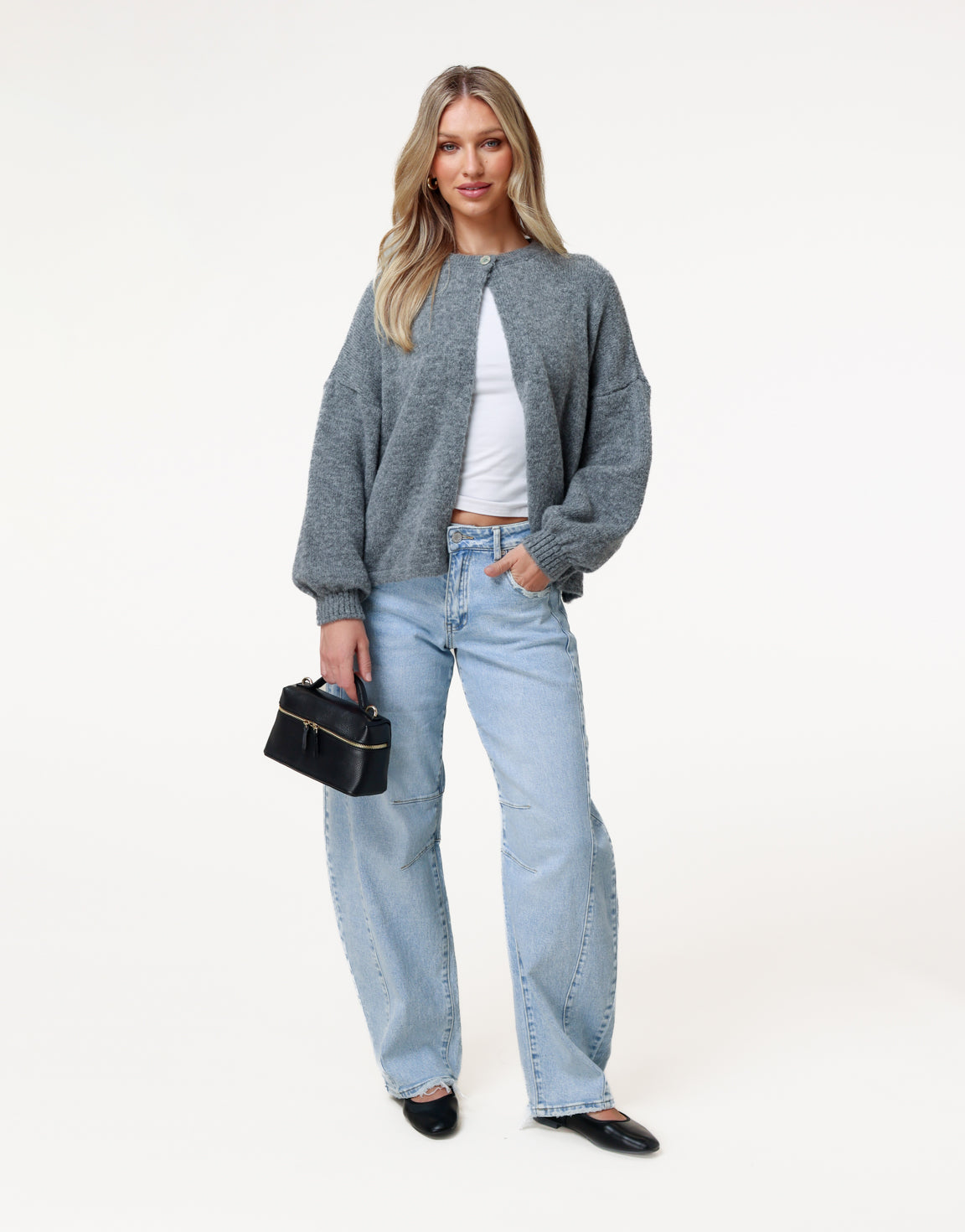 Black Open Buckle - Ballerinas