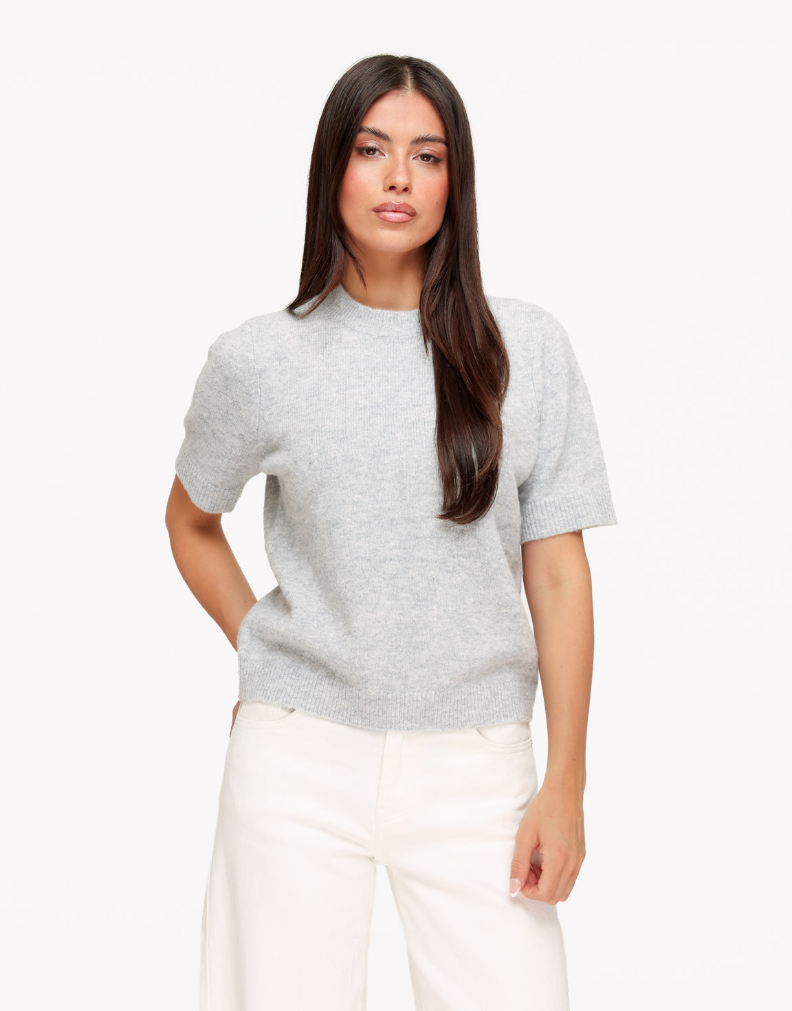 KLEDING-LICHTGRIJZE-GEBREIDE-KORTE-MOUWEN-TOP-03