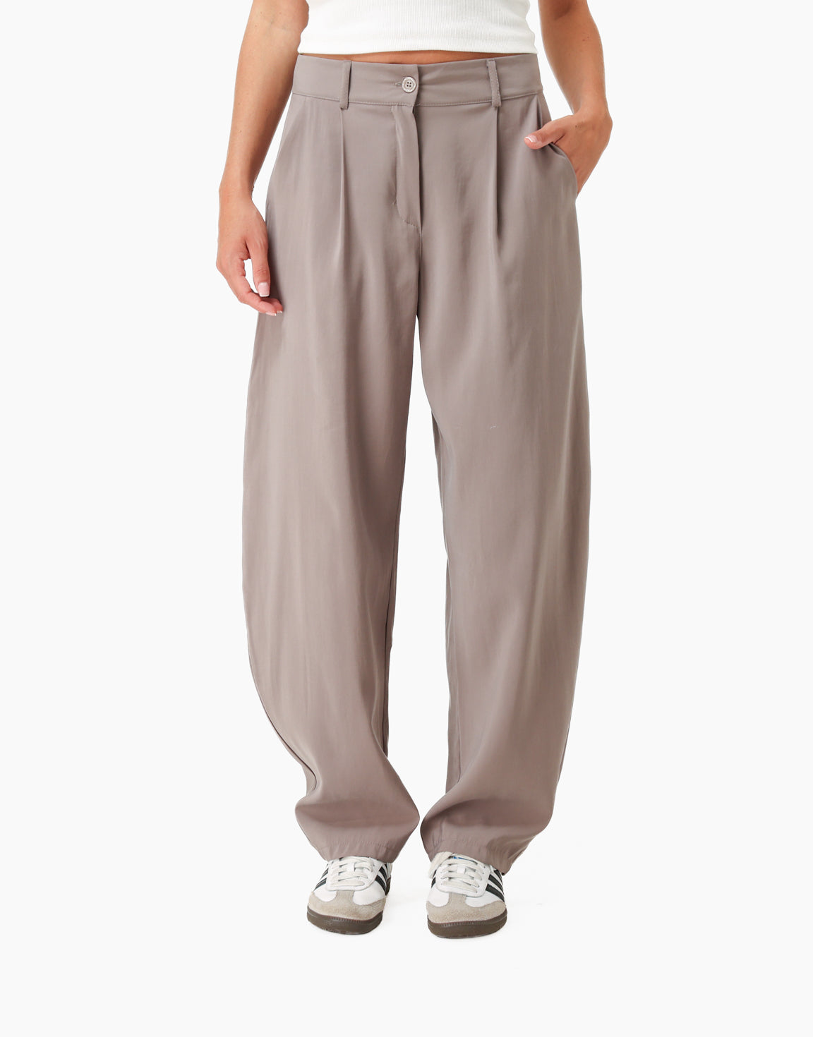 Taupe Luchtige Ballon - Pantalon