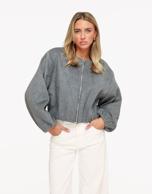 KLEDING-WEBSHOP-GRIJZE-RITS-ELASTISCHE-ONDERKANT-BOMBER-JAS-04