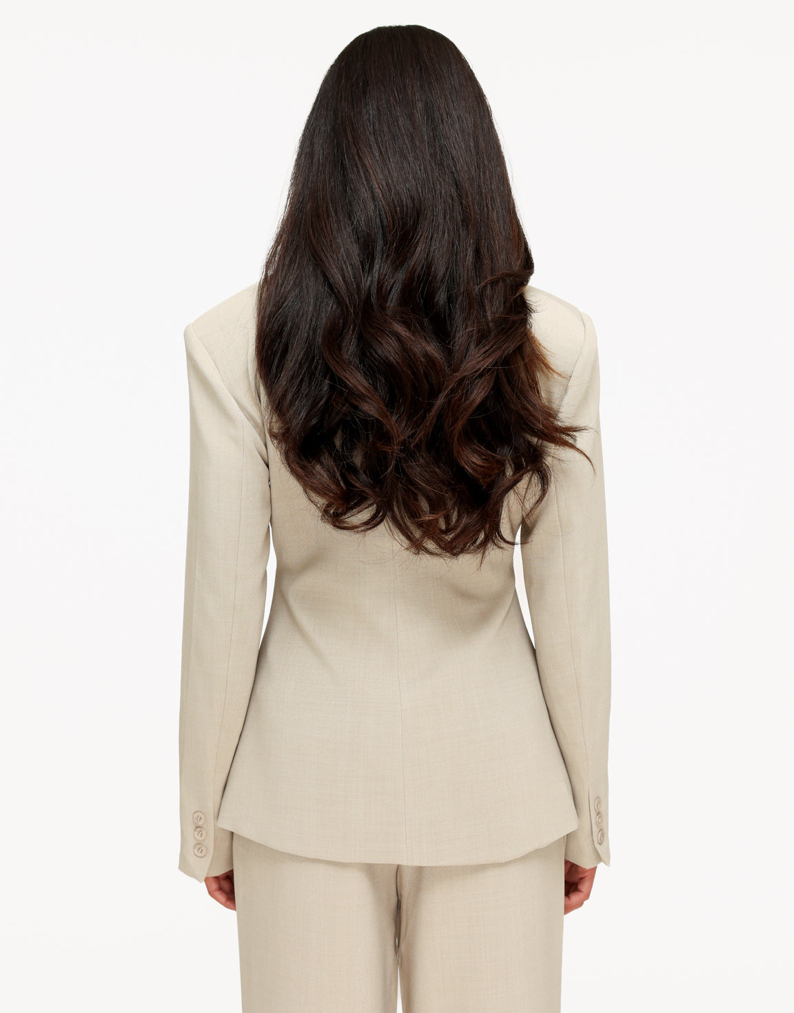 Licht Taupe Getailleerde LS - Blazer