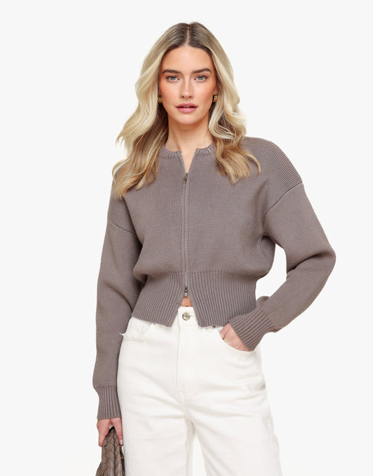 CLOTHING-WEBSHOP-TAUPE-KNITTED-ZIPPER-JACKET-01
