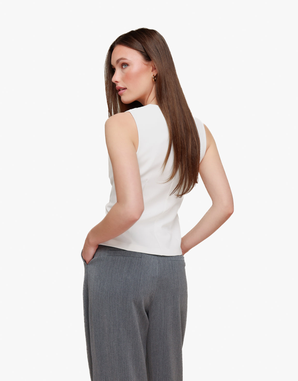 White High Buttons - Waistcoat
