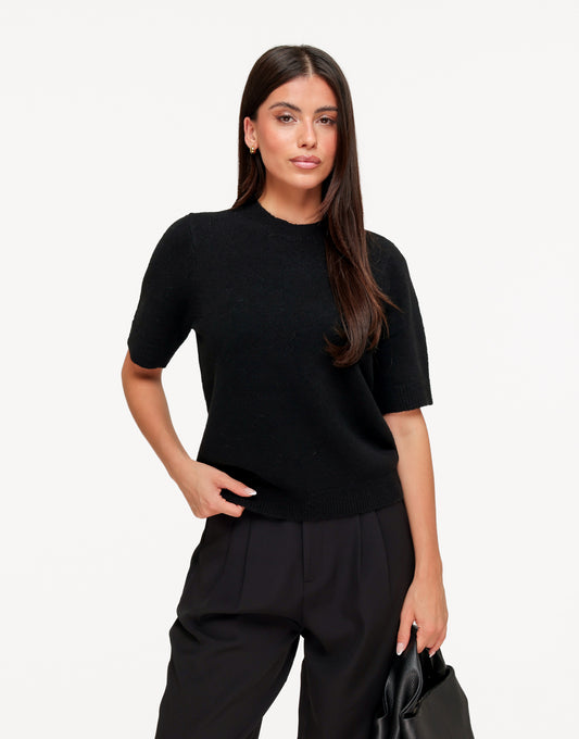 KLEDING-ZWARTE-GEBREIDE-KORTE-MOUWEN-TOP-02
