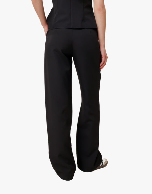 Zwarte Basic Rechte - Pantalon