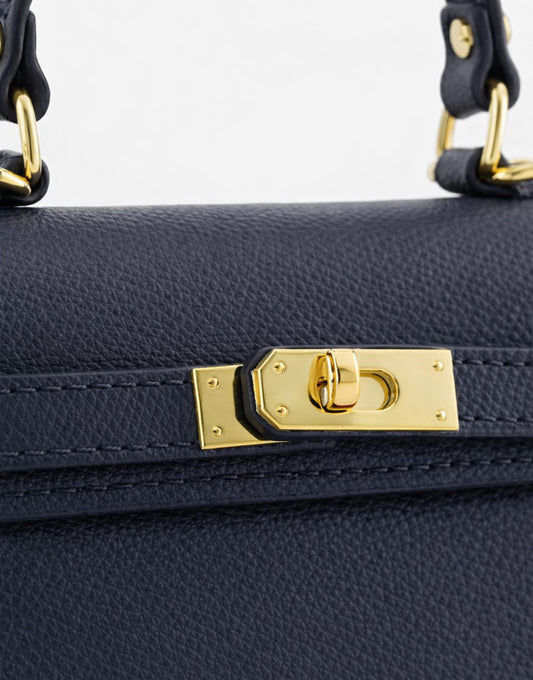 Navy Gold Details - Bag