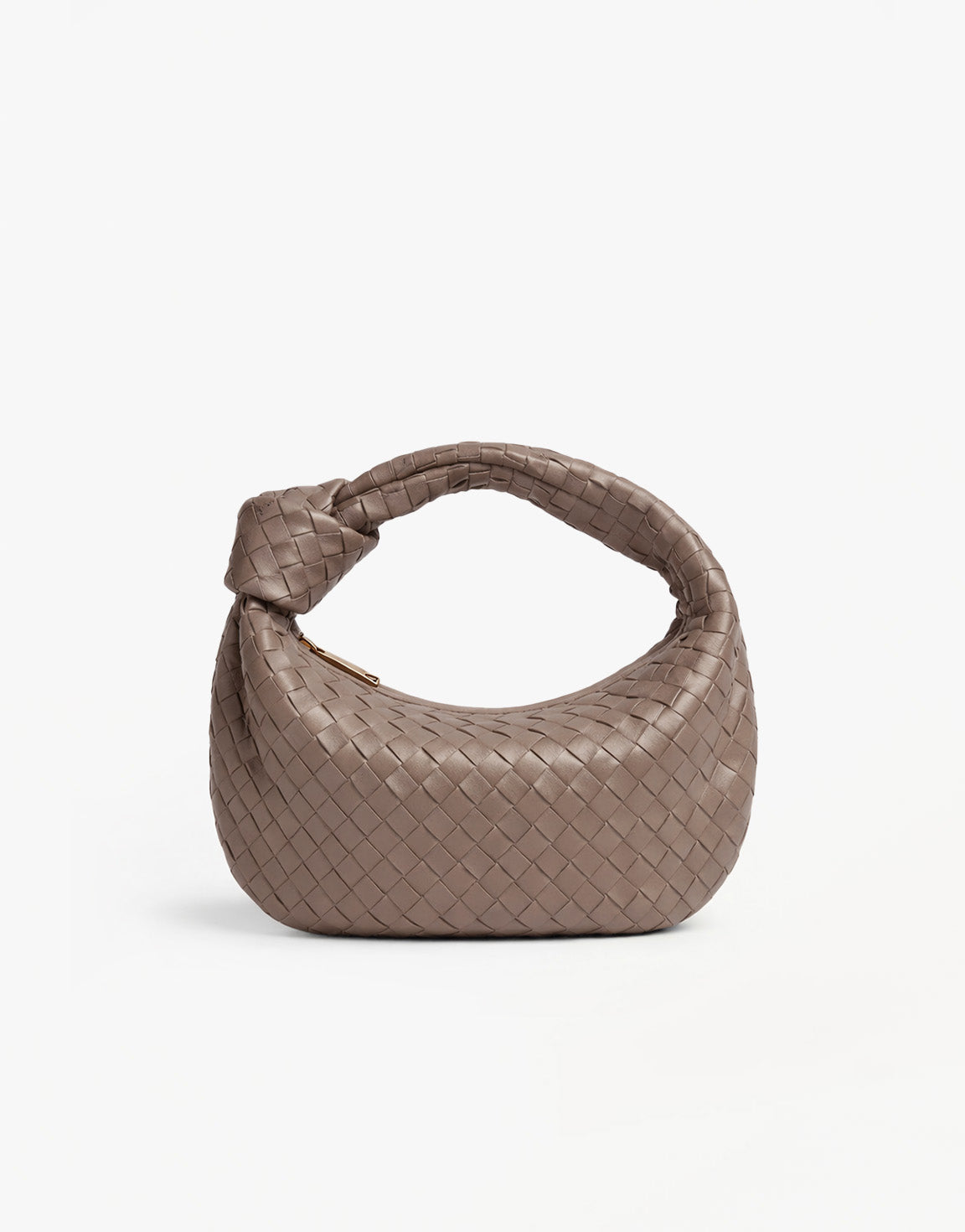 Taupe Middel Gevlochten - Tas