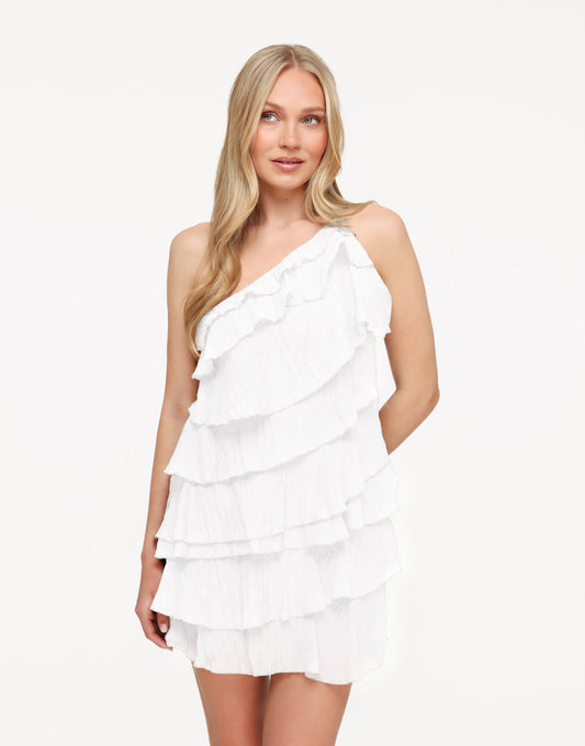 White Ruffle - Dress