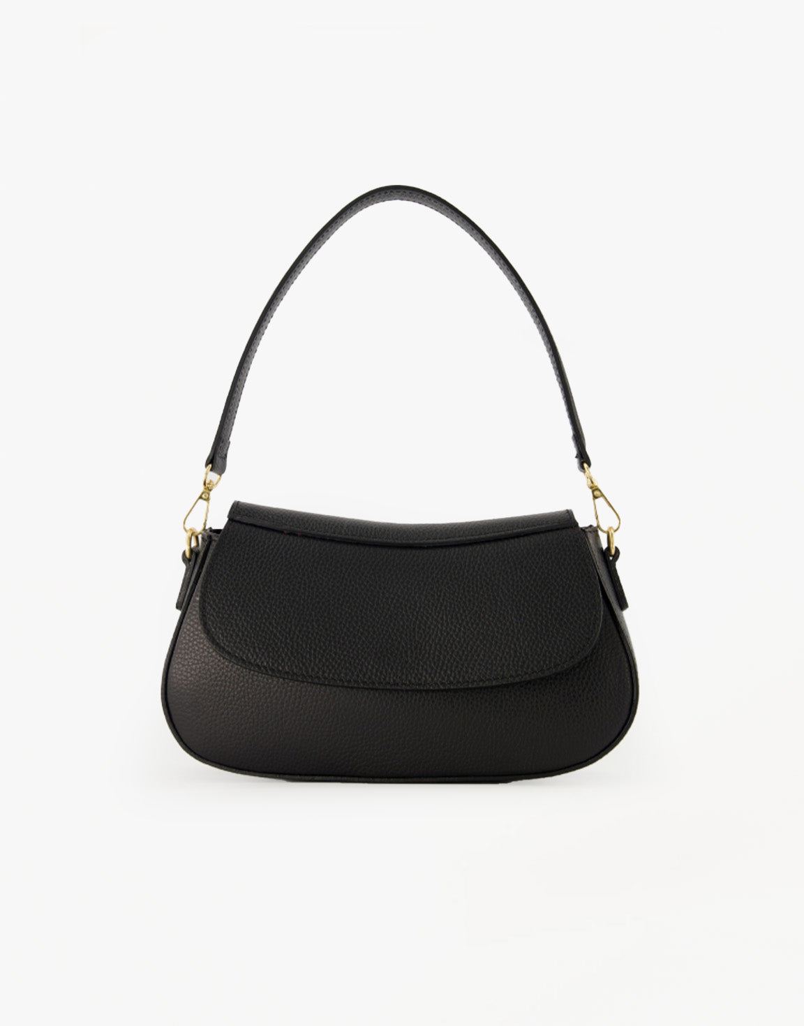Black Elegant Leather - Bag