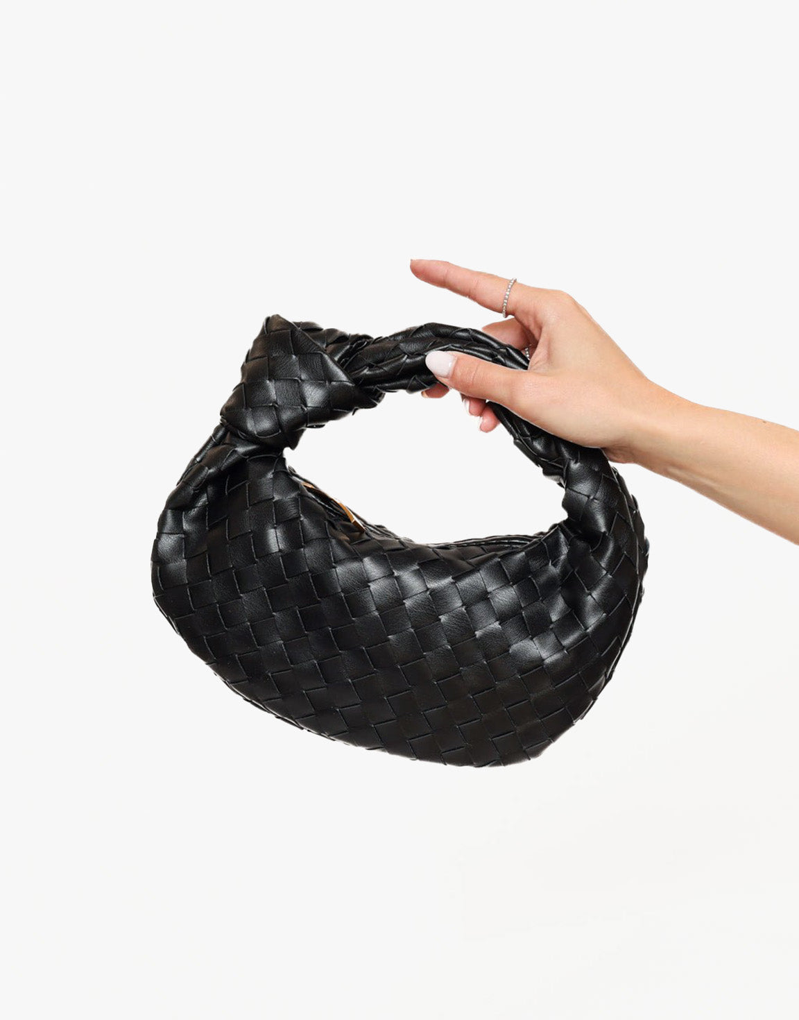 Black Medium Braided - Bag