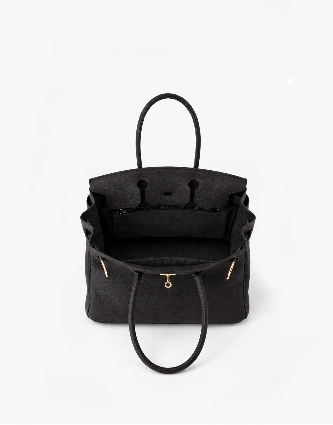 Zwarte Middel Gouden Detail - Tas