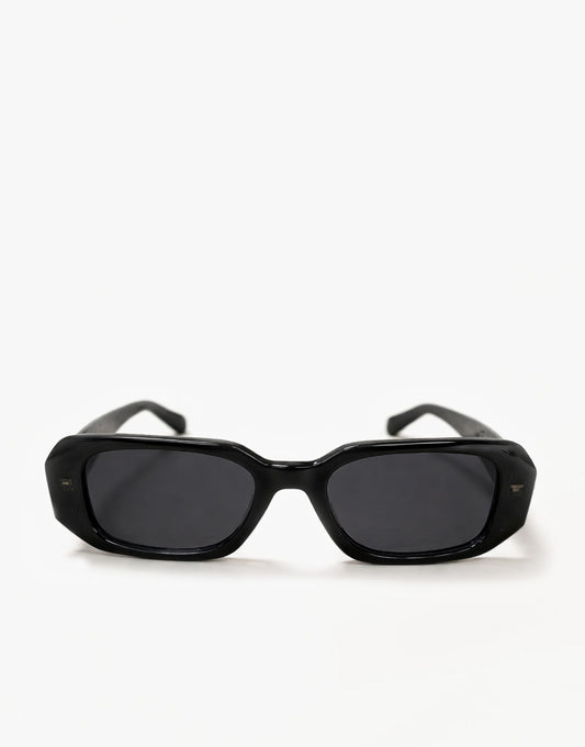Zwarte Smalle Rechthoekige - Zonnebril