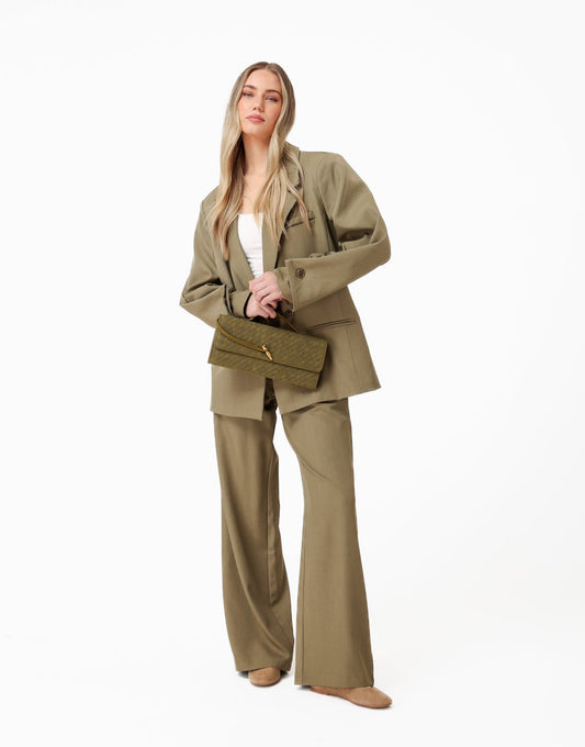 Army Groene Classic Oversized - Blazer - Olivia & Kate