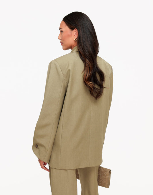 Army Groene Classic Oversized - Blazer - Olivia & Kate