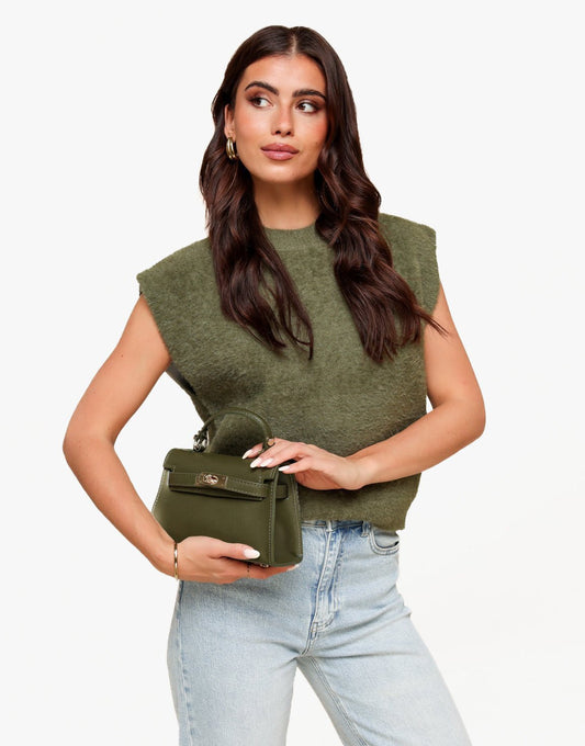 Army Groene Gouden Detail - Tas - Olivia & Kate