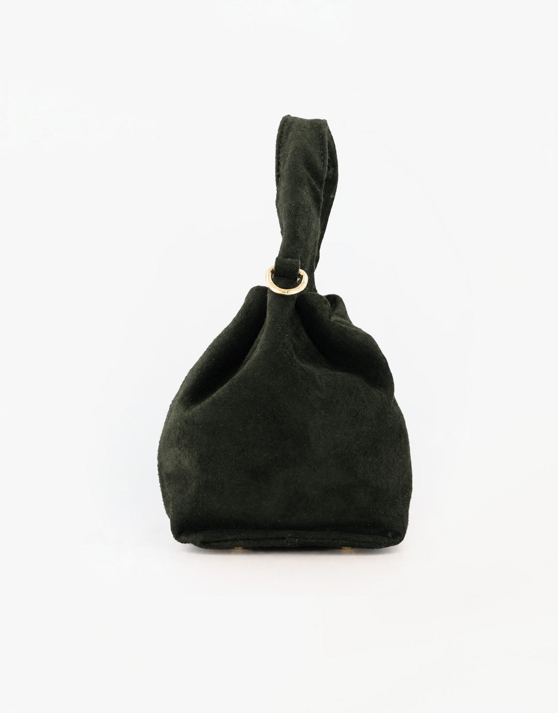 Army Groene Suede Ronde Schouder - Tas - Olivia & Kate