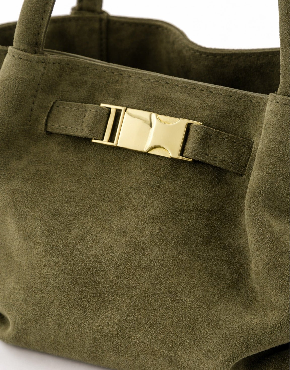 Army Groene Suede Shopper - Tas - Olivia & Kate