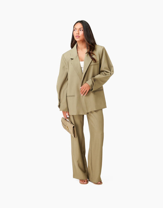 Army Groene Wijde Classic - Pantalon - Olivia & Kate