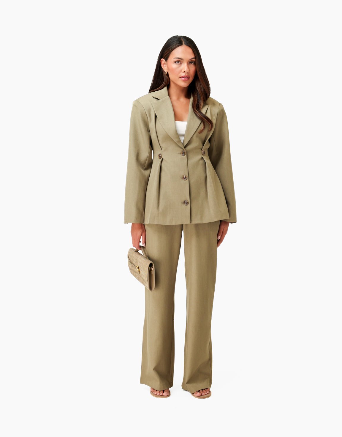 Army Groene Wijde Classic - Pantalon - Olivia & Kate