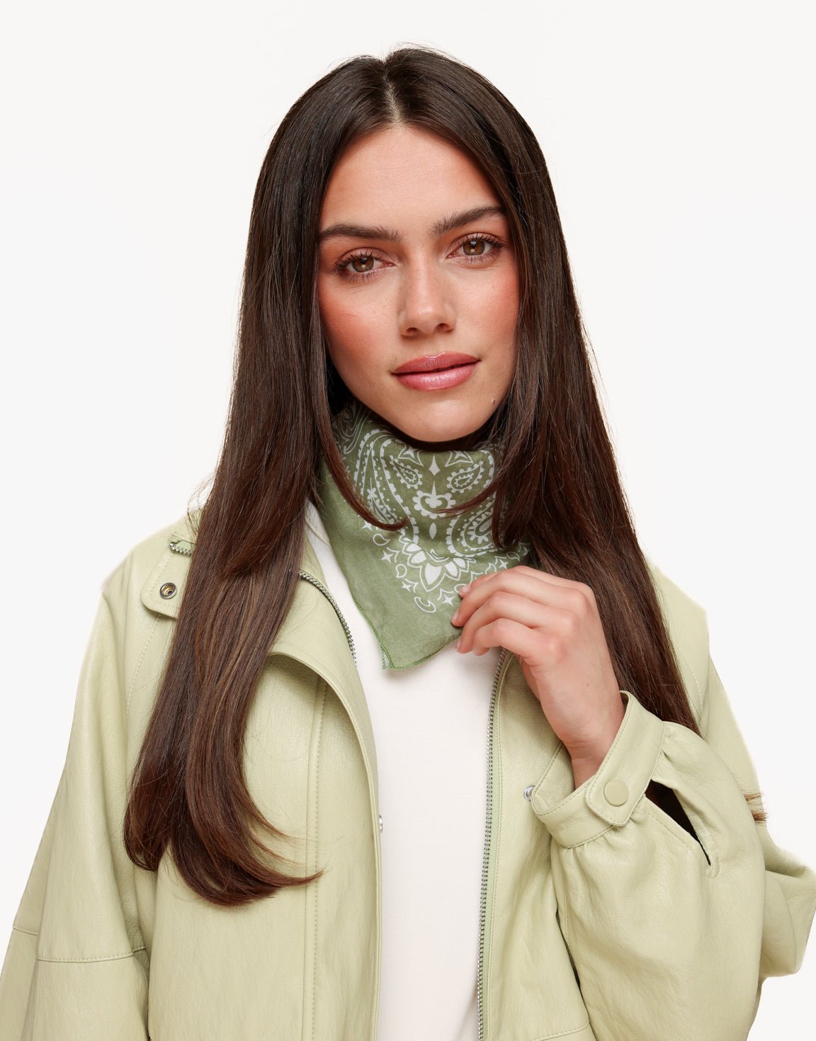 Army Groene Zijden - Bandana - Olivia & Kate