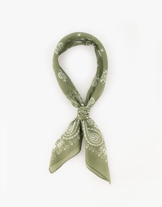 Army Groene Zijden - Bandana - Olivia & Kate