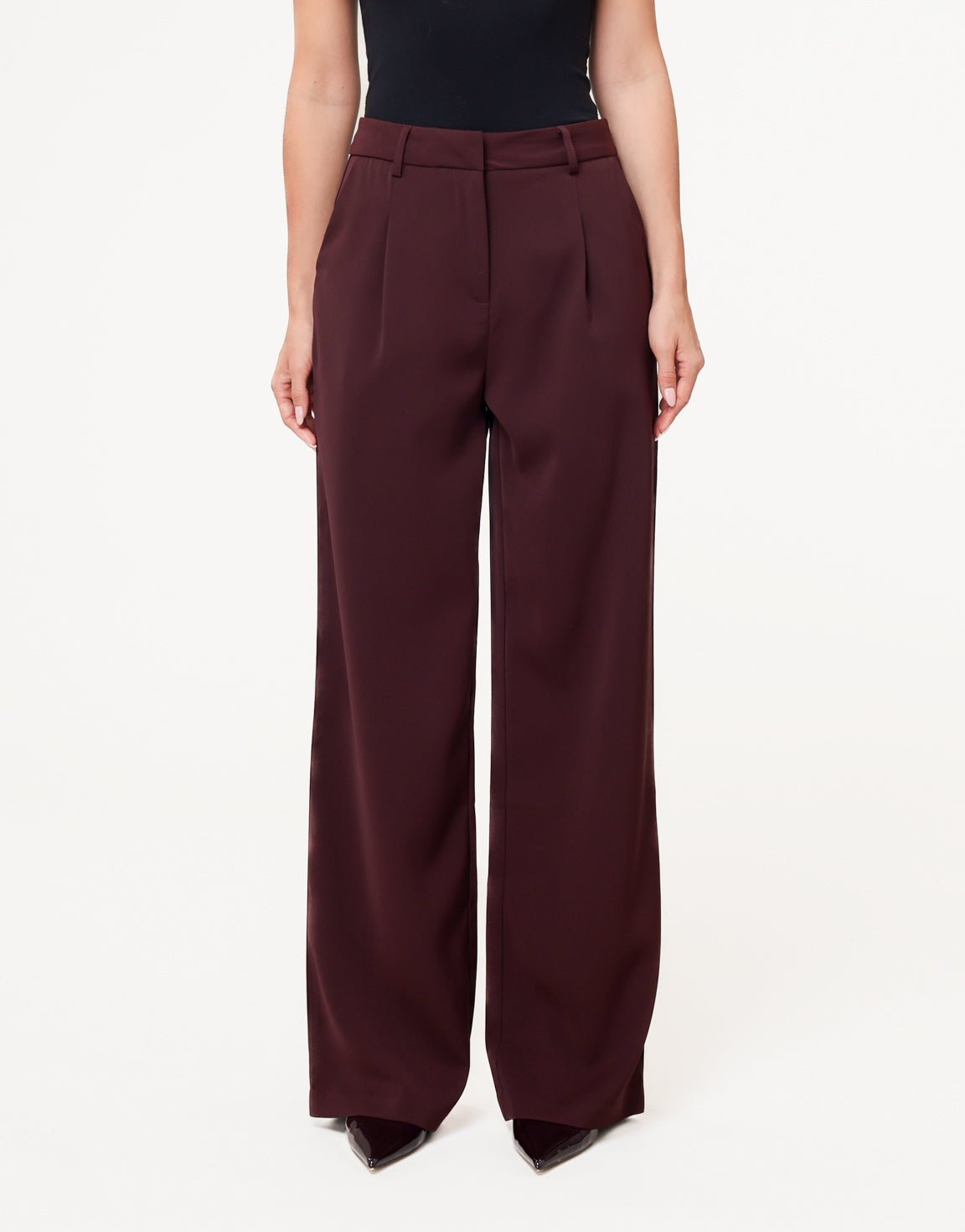 Aubergine Classic Rechte - Pantalon - Olivia & Kate