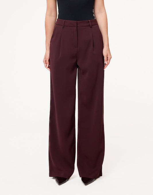 Aubergine Classic Rechte - Pantalon - Olivia & Kate