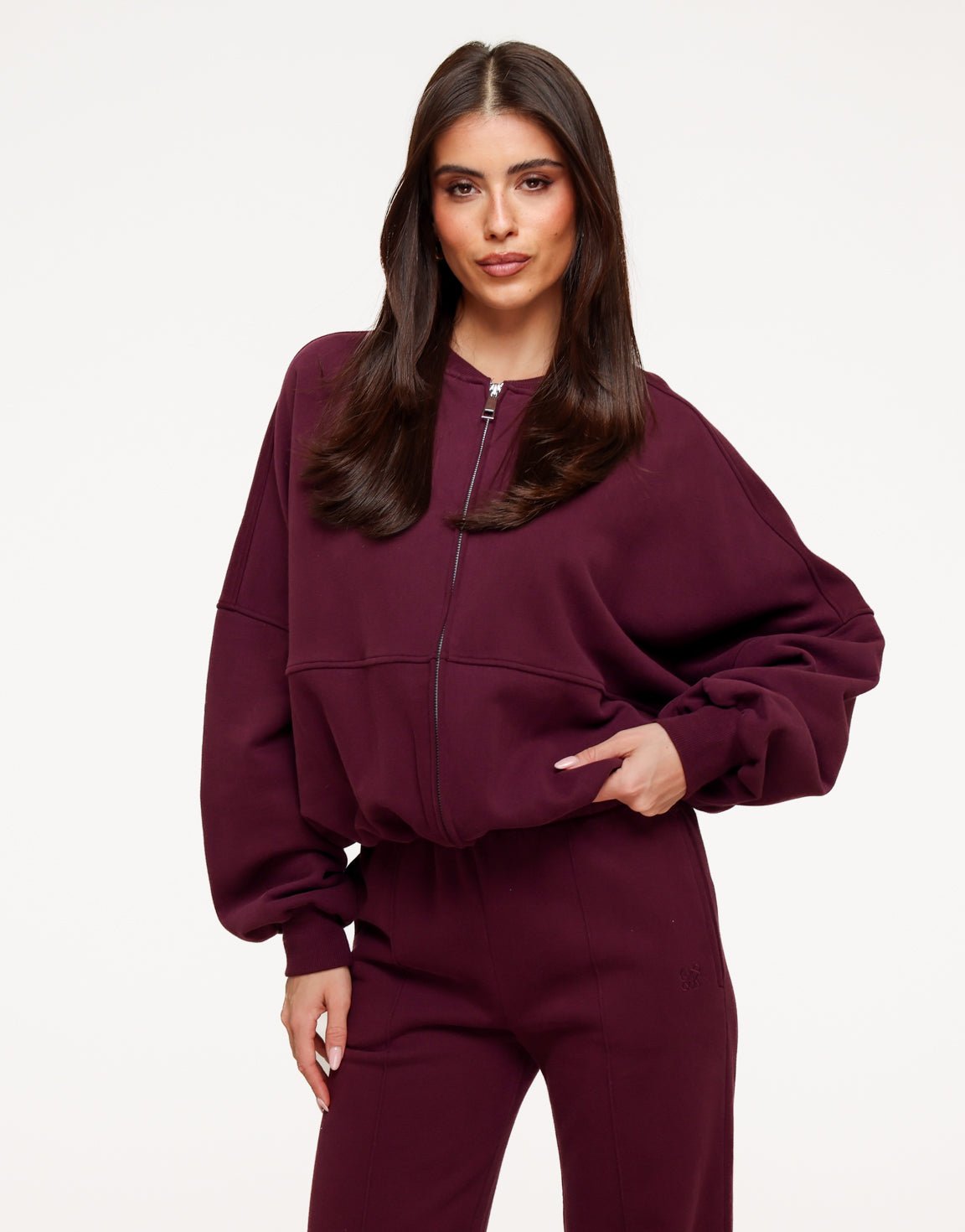 Aubergine Jogging LS - Vest - Olivia & Kate